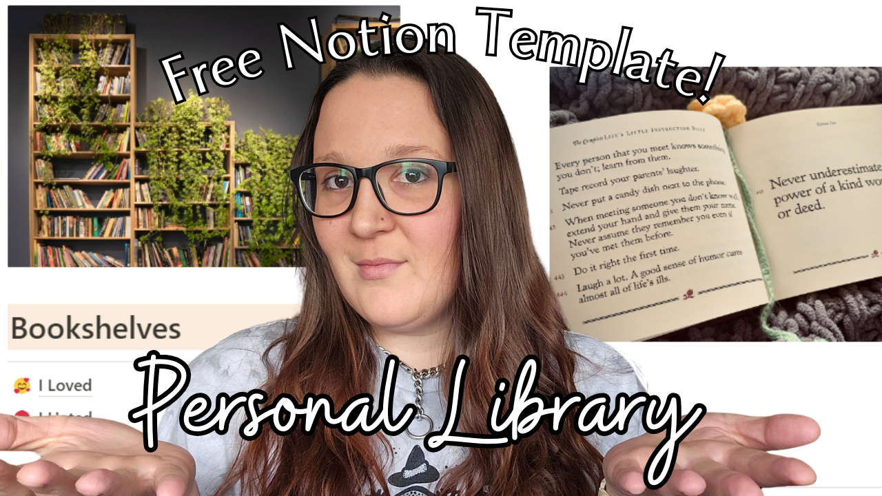 keep track of your books 📚 FREE Notion template!